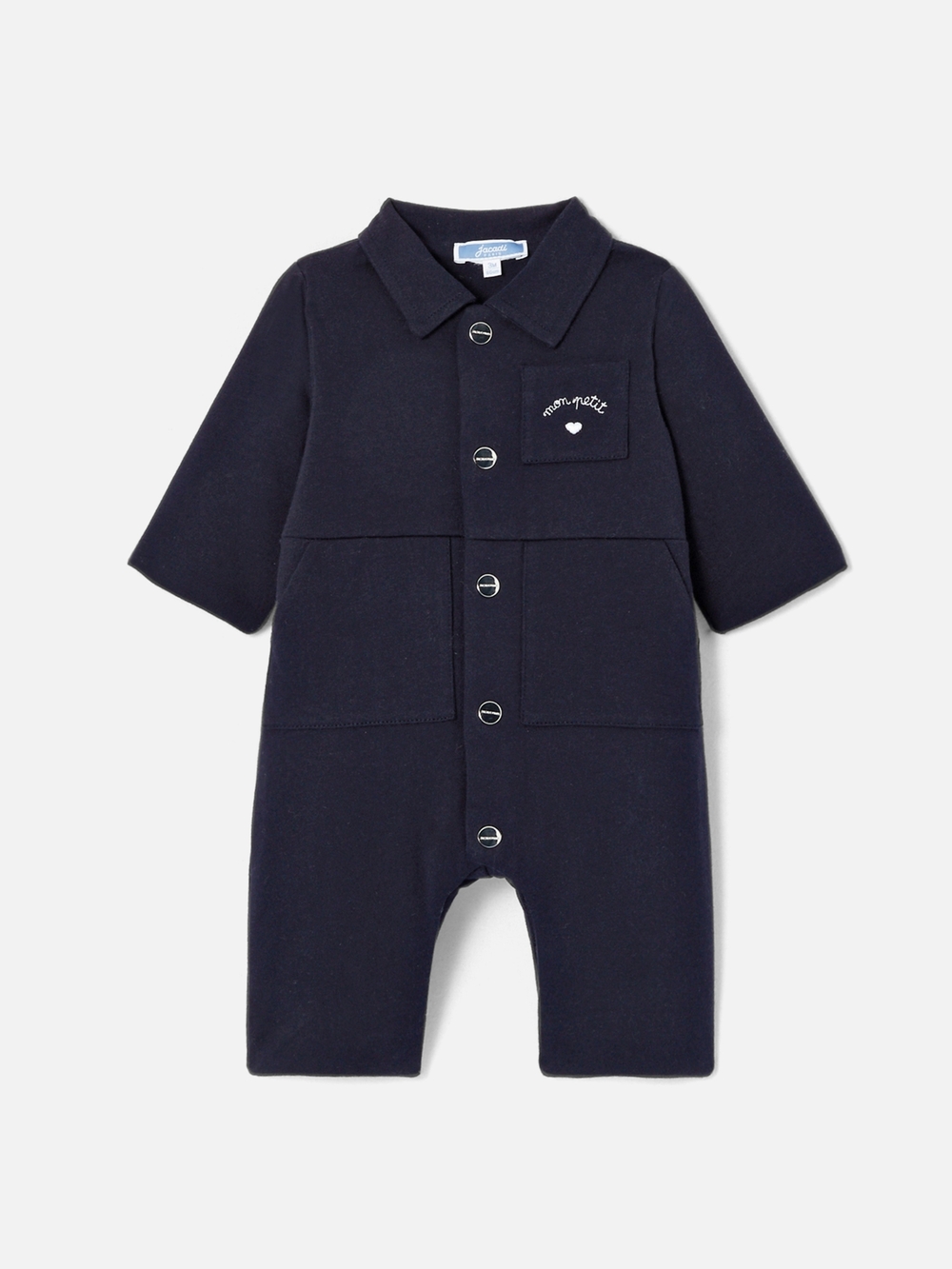 Baby boy jumpsuit - marine Jacadi Paris Sz 6 Months In NAVY